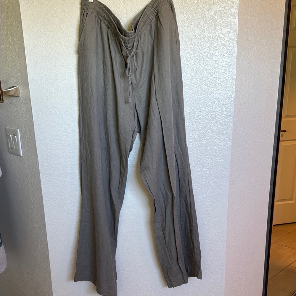 GAP Gray Wide Leg Pants Relaxed Fit